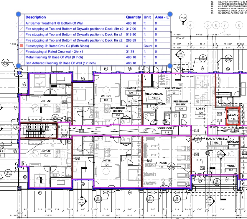 P2C Construction Services Quantity Takeoff